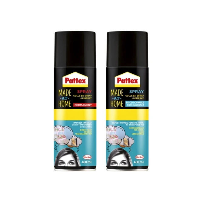 Lijmspray Pattex hobby spuitbus permanent 400ml