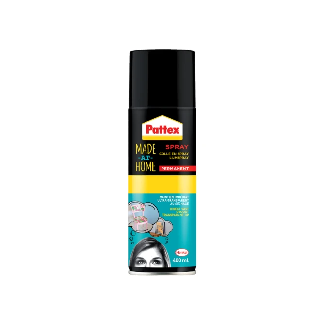 Lijmspray Pattex hobby spuitbus permanent 400ml