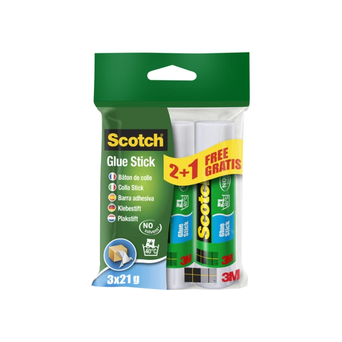 Lijmstift Scotch 21gr 2+1 gratis
