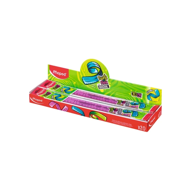 Liniaal Maped Twist 'n Flex 30cm assorti