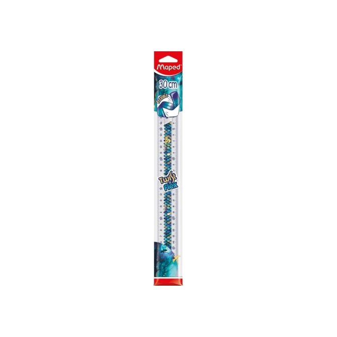 Liniaal Maped Twist 'n Flex Dragon 30cm blauw