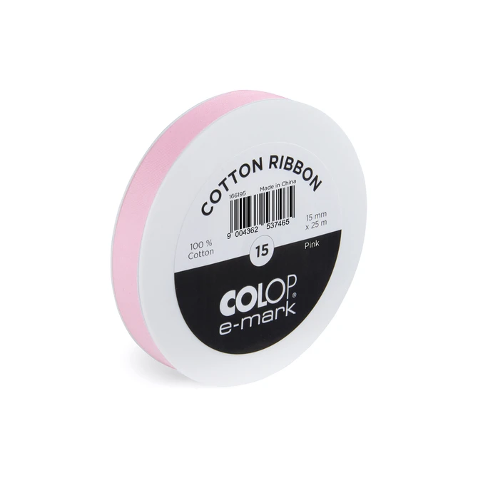 Lint Colop E-mark 15mmx25m roze
