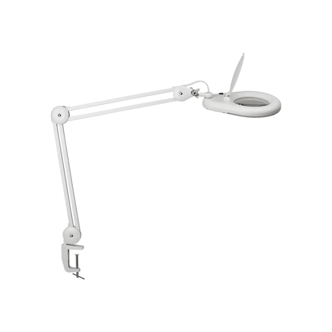 Loeplamp MAUL Viso LED tafelklem wit