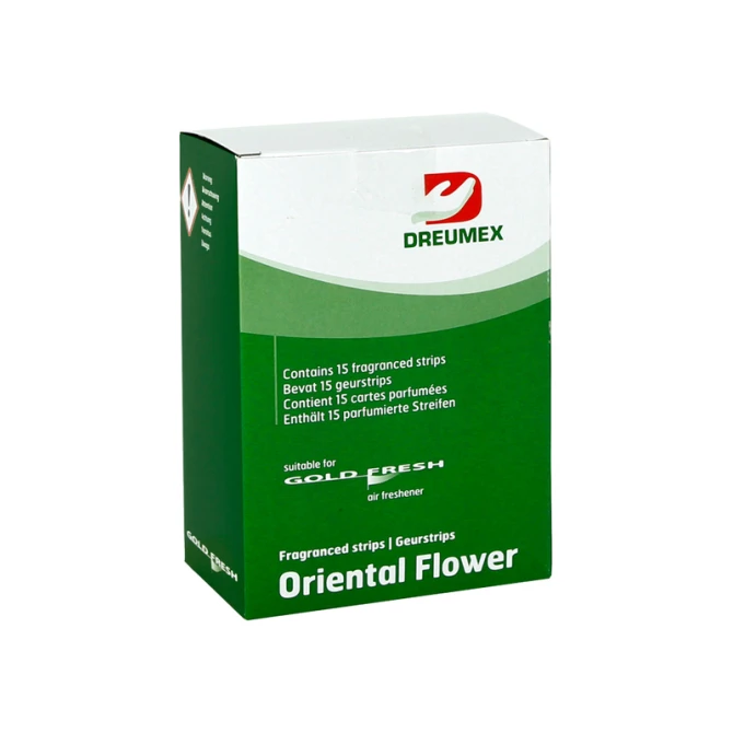 Luchtverfrisser Dreumex Gold Fresh Oriental Flower 15 strips