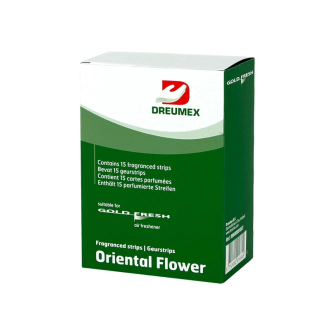 Luchtverfrisser Dreumex Gold Fresh Oriental Flower 15 strips