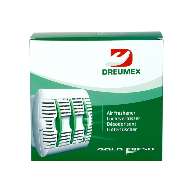 Luchtverfrisserdispenser Dreumex Gold Fresh wit
