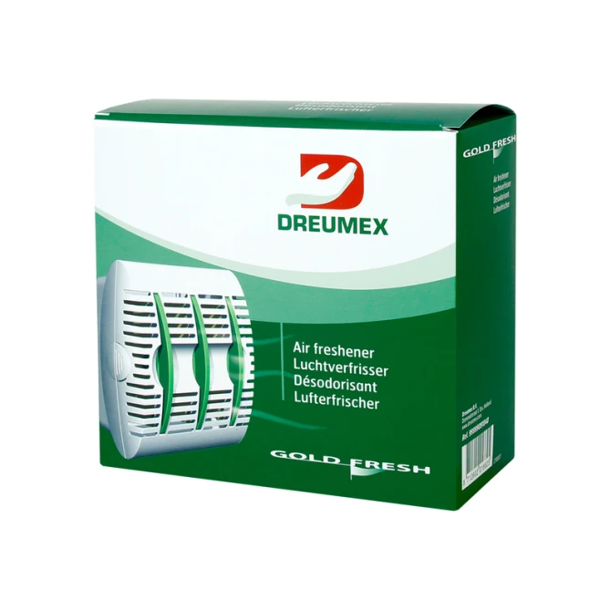 Luchtverfrisserdispenser Dreumex Gold Fresh wit