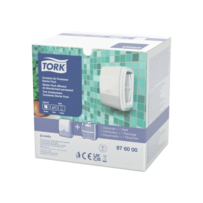 Luchtverfrisserdispenser Tork A3 Elevation constant startpakket wit 976000