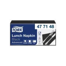 Lunchservet Tork Advanced 1/4 vouw 2-laags 328x325mm 200 vel zwart 477148