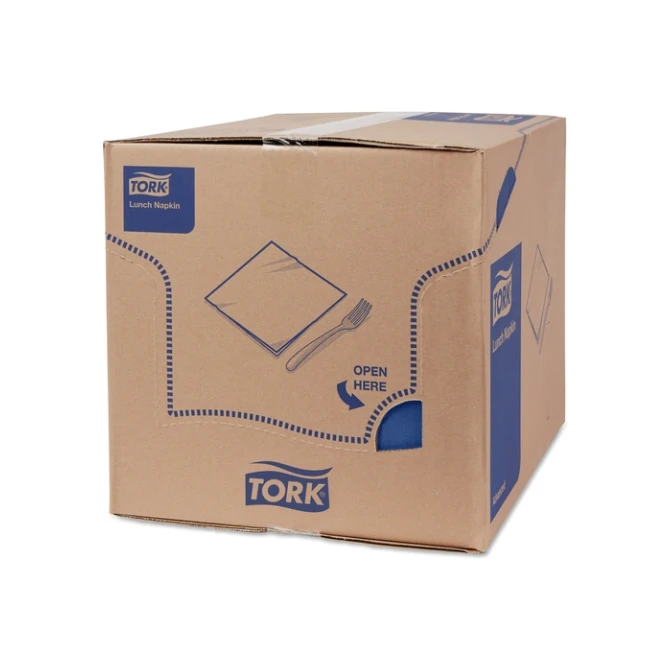 Lunchservet Tork Advanced 1/8 vouw 2-laags 328x325mm 200 vel donkerblauw 477421