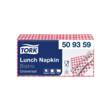 Lunchservet Tork Universal 1/4 vouw 1-laags 328x325mm 400 vel bistro 509359