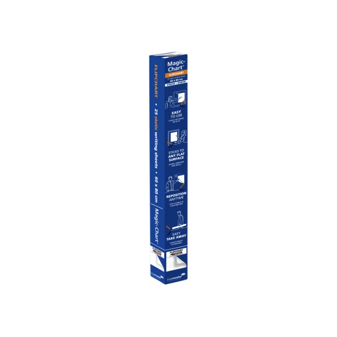 Magic-Chart Legamaster flipchart 600x800mm wit met ruit 25 vel