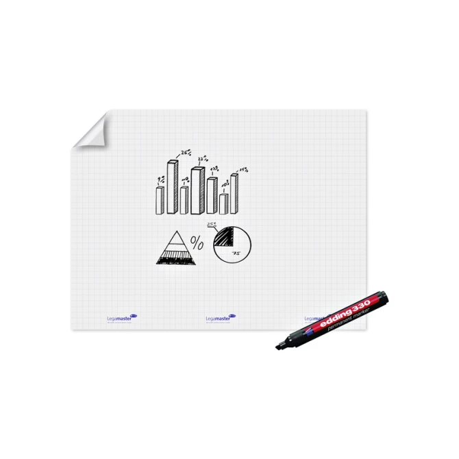 Magic-Chart Legamaster flipchart XL 90x120cm wit met ruit 15 vel