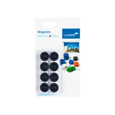Magneet Legamaster 20mm 250gr zwart 8 stuks Magneet Legamaster 20mm 250gr zwart 8 stuks