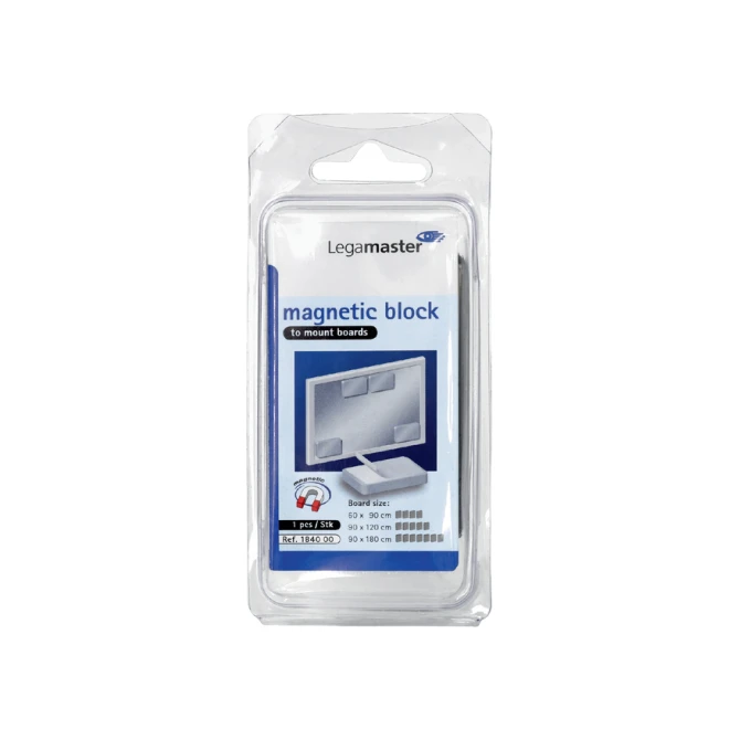 Magneet Legamaster 50x75x12mm blokmagneet