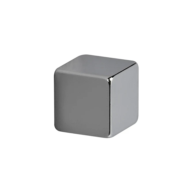 Magneet MAUL Neodymium kubus 10x10x10mm 3.8kg nikkel 4 stuks