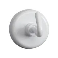 Magneet met haak MAUL 25mm trekkracht 3kg wit 5 stuks
