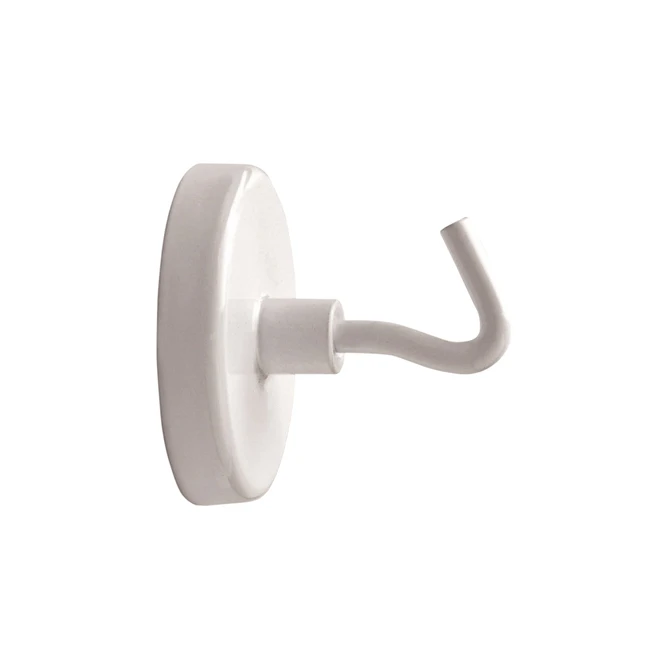 Magneet met haak MAUL 36mm trekkracht 6kg wit 5 stuks