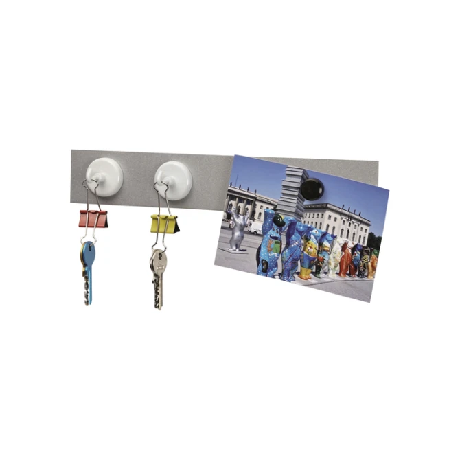 Magneet met haak MAUL 47mm trekkracht 12kg wit 5 stuks