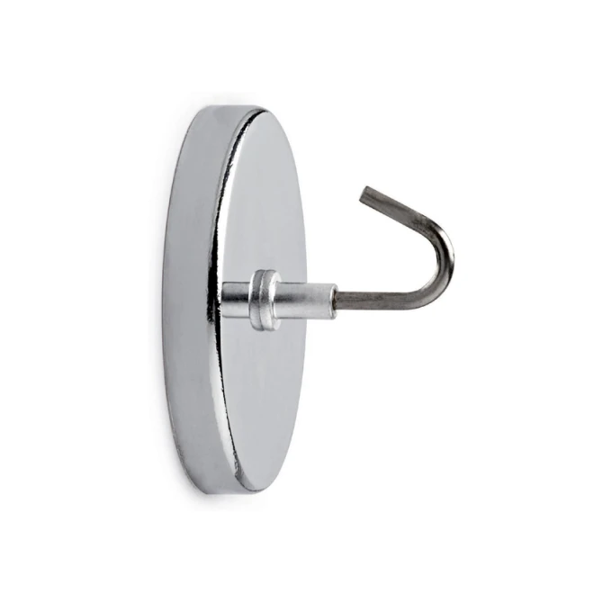 Magneet met haak MAUL Ø52mm trekkracht 9kg chroom