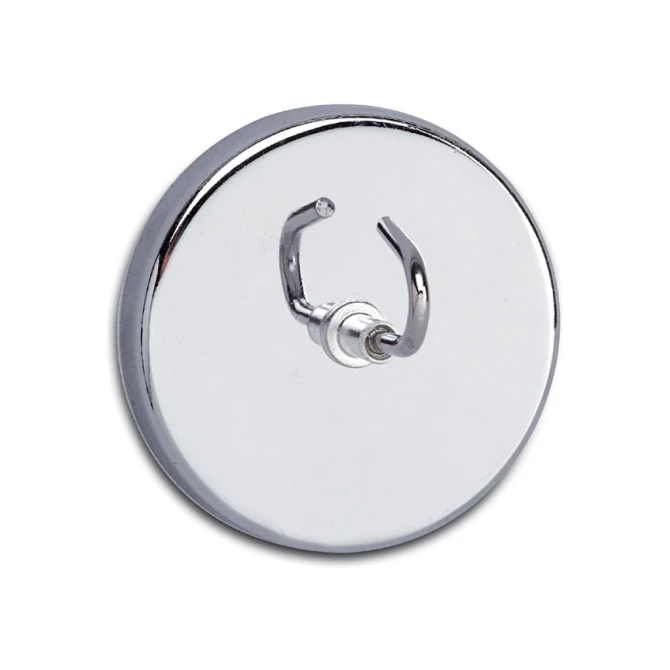 Magneet met haak MAUL Ø52mm trekkracht 9kg chroom