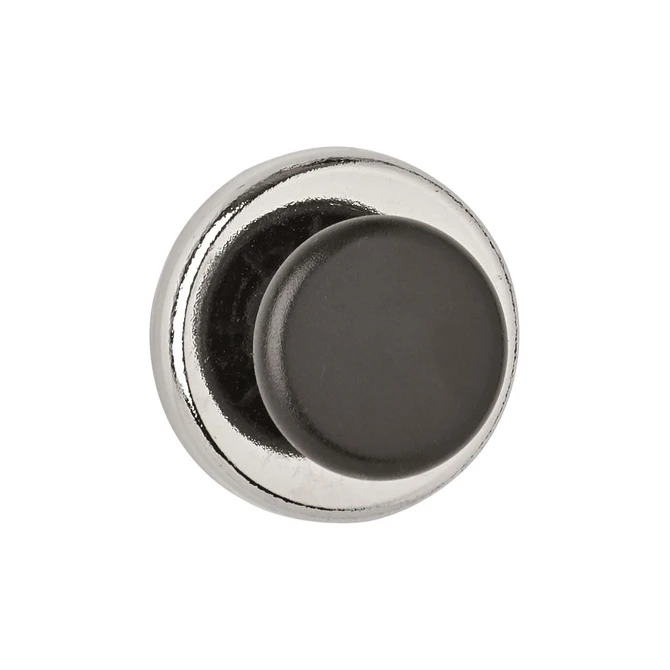 Magneet met knop MAUL Ø36mm trekkracht 5kg chroom/zwart