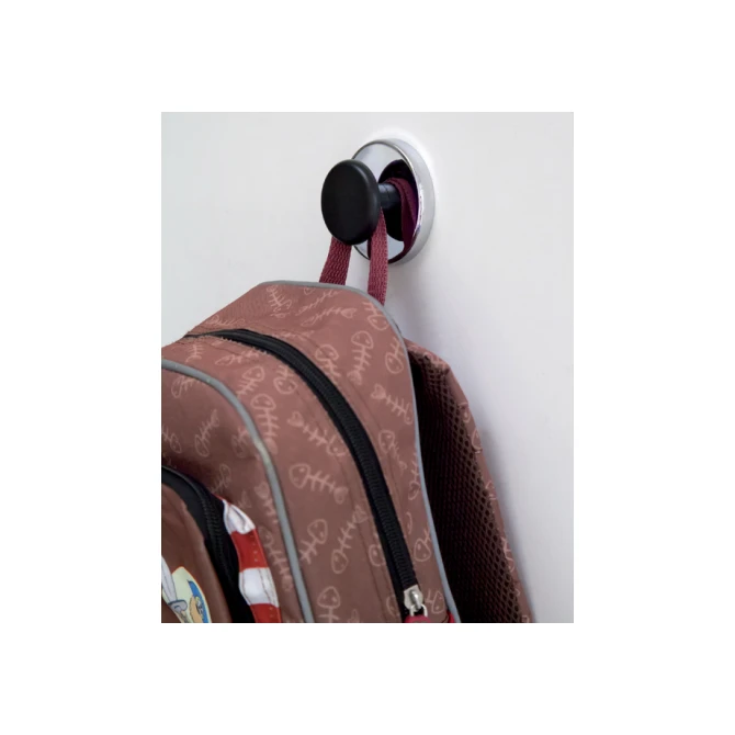 Magneet met knop MAUL Ø65mm trekkracht 12kg chroom/zwart