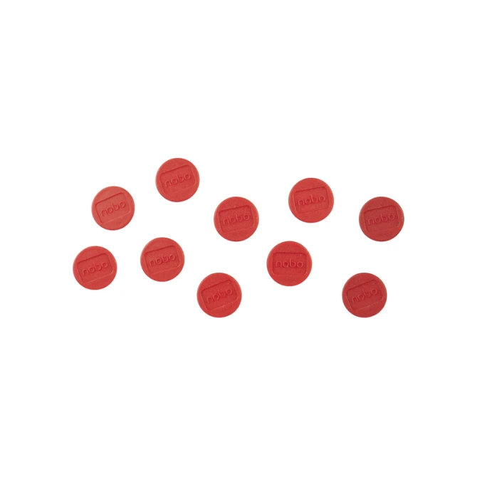 Magneet Nobo 13mm rood 10 stuks