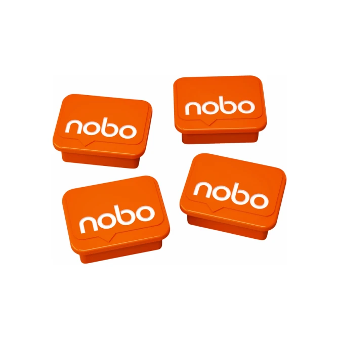 Magneet Nobo 22mm oranje 4 stuks