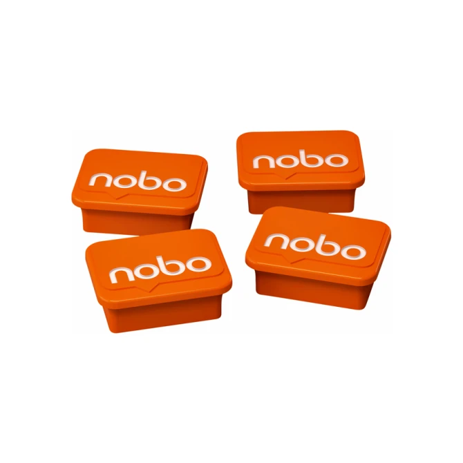 Magneet Nobo 22mm oranje 4 stuks