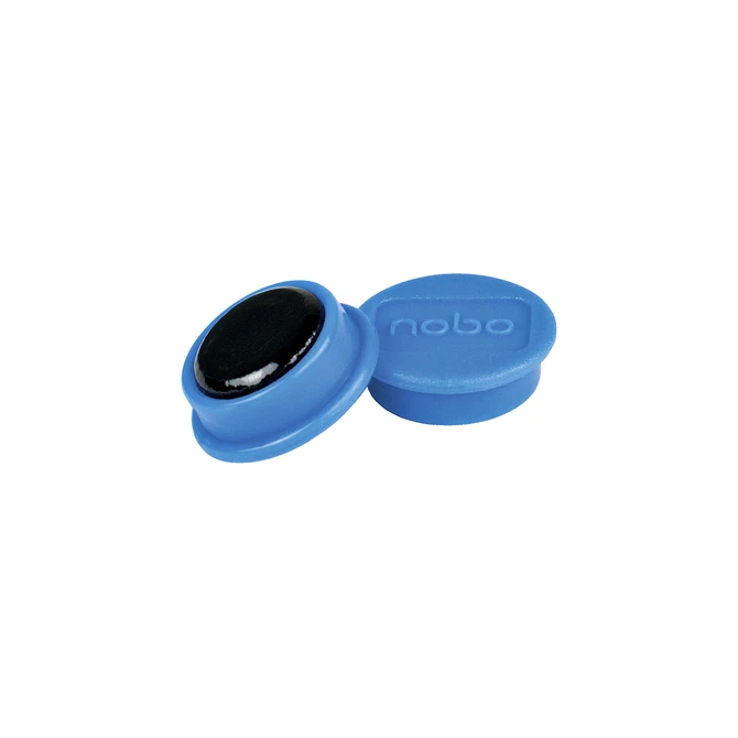 Magneet Nobo 24mm blauw 10 stuks