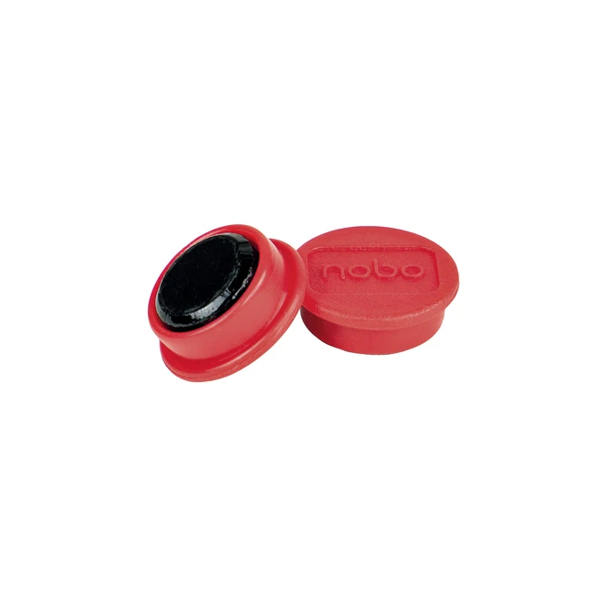 Magneet Nobo 24mm rood 10 stuks