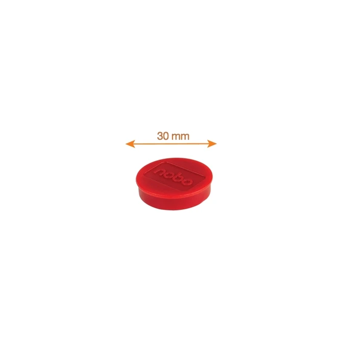 Magneet Nobo 30mm rood 4 stuks