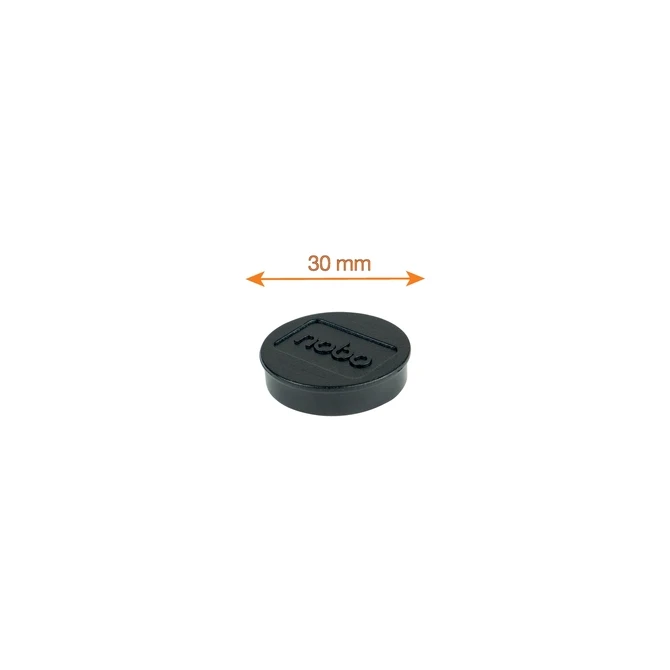 Magneet Nobo 30mm zwart 4 stuks