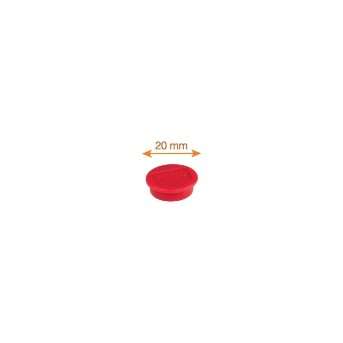 Magneet Nobo 38mm rood 4 stuks