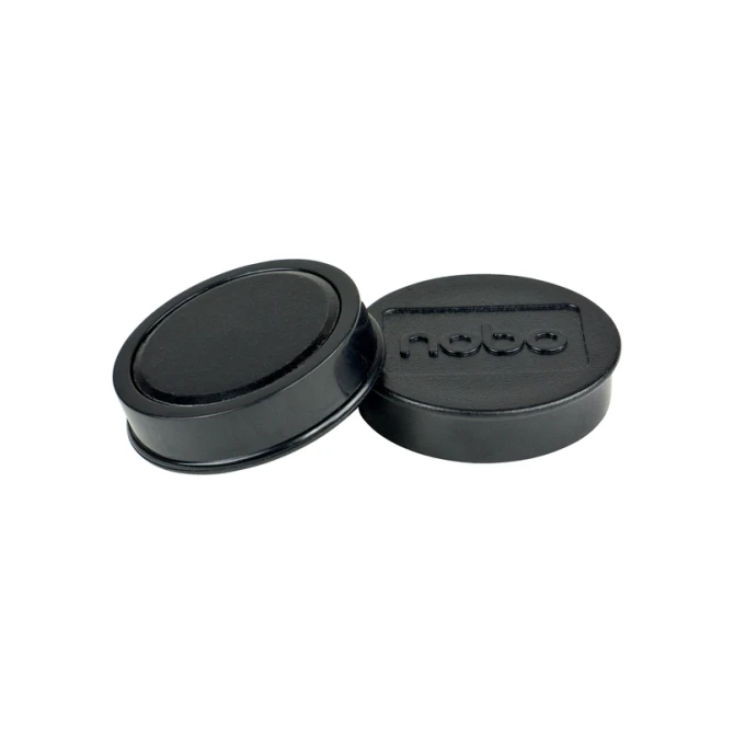 Magneet Nobo 38mm zwart 10 stuks