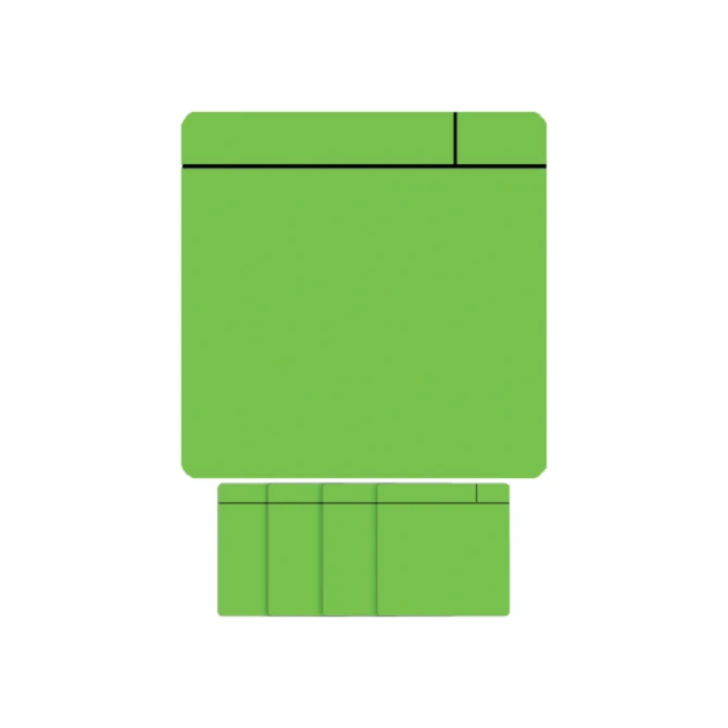 Magneet scrum 75x75mm groen 5 stuks