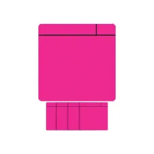 Magneet scrum 75x75mm roze 5 stuks