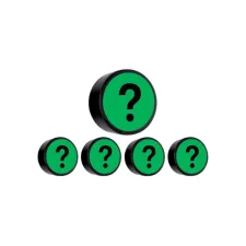Magneet vraagteken 35mm groen 5 stuks