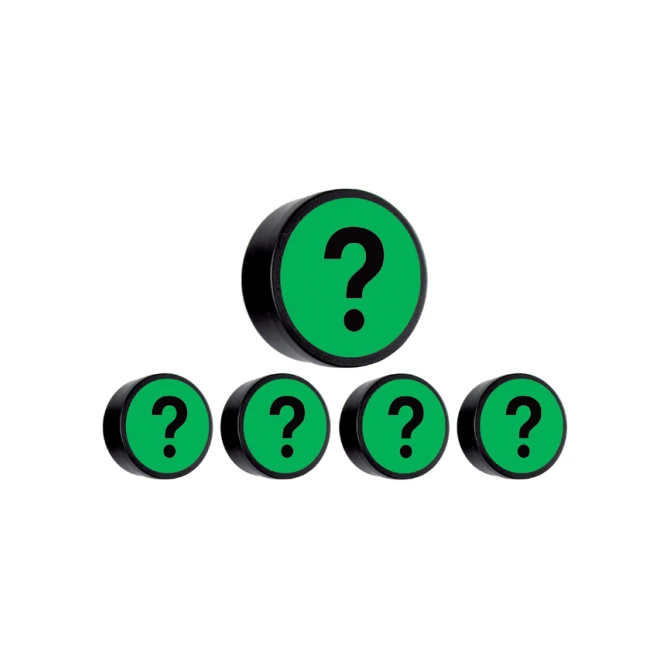 Magneet vraagteken 35mm groen 5 stuks
