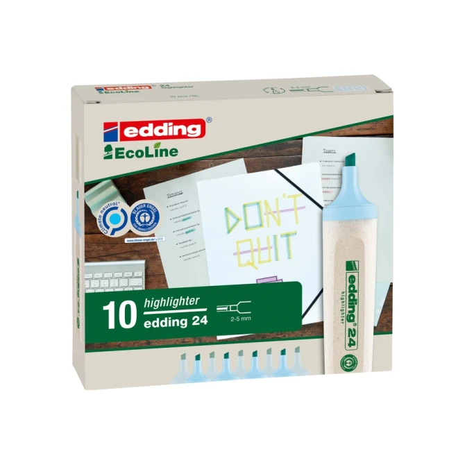 Markeerstift edding 24 EcoLine pastel blauw