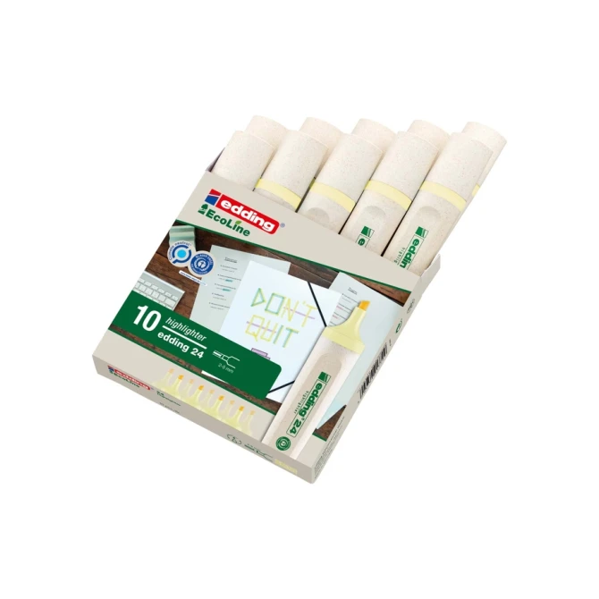 Markeerstift edding 24 EcoLine pastel geel