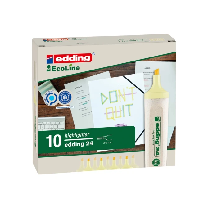 Markeerstift edding 24 EcoLine pastel geel
