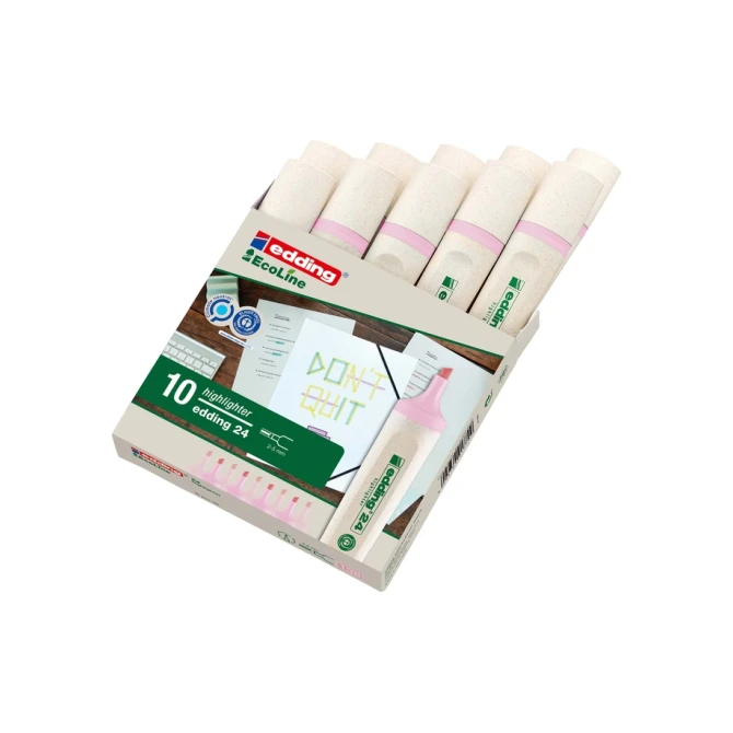 Markeerstift edding 24 EcoLine pastel roze