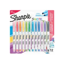 Markeerstift Sharpie S-note assorti blister à 12 stuks Markeerstift Sharpie S-note assorti blister à 12 stuks