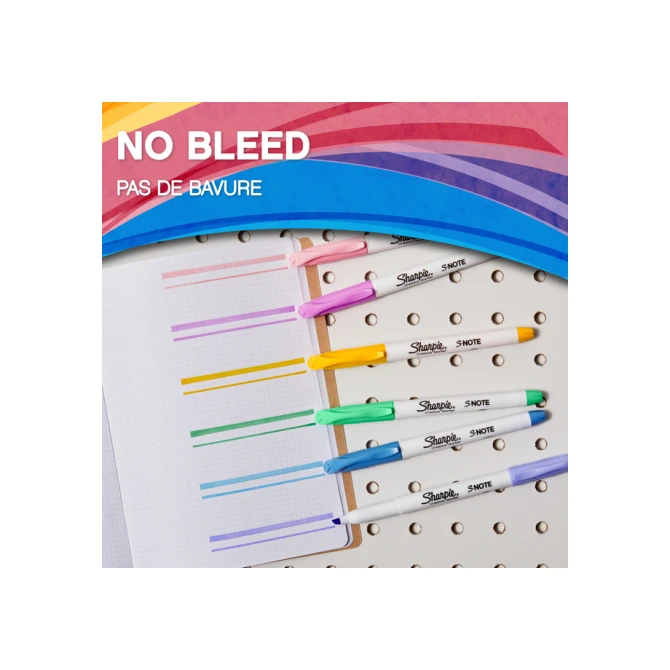 Markeerstift Sharpie S-note assorti blister à 12 stuks
