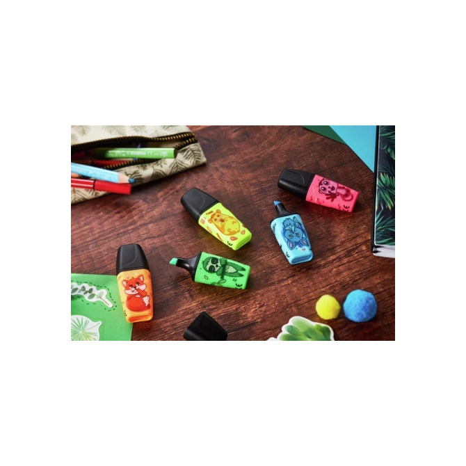Markeerstift STABILO BOSS Animal Vibes mini assorti blister à 3 stuks