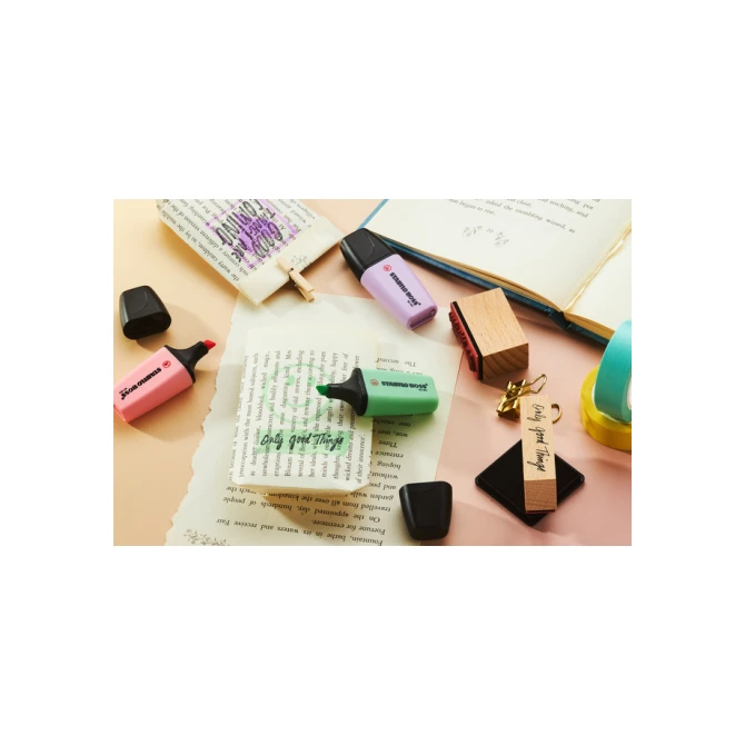 Markeerstift STABILO BOSS mini pastel assorti 6 stuks