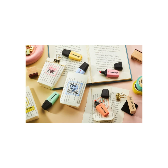 Markeerstift STABILO BOSS mini pastel assorti 6 stuks