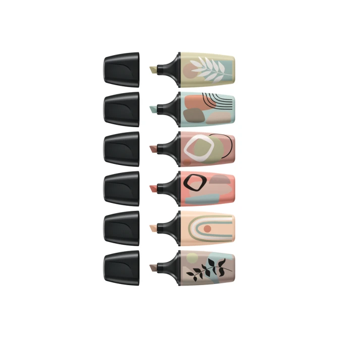 Markeerstift STABILO BOSS naturevibes assorti 6 stuks